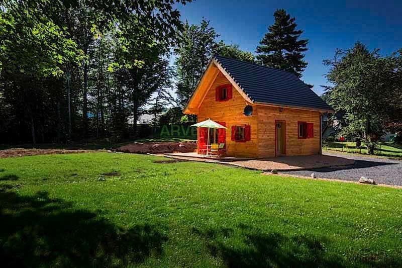 Chalet Des Noisettes Murol Bagian luar foto